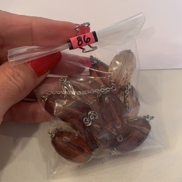 💐5/25 cookie Lee long acrylic faceted bead - Picture 8 of 8